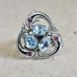 Sparkle and Shine with Our Blue Topaz Rings - A Timeless Treasure - Baga Ethnik Living Default Title Rings