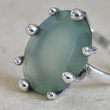 Natural Chrysoprase 925 Silver Sterling Ring - Baga Ethnik Living Default Title Rings
