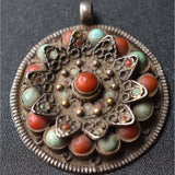 Vintage Mandala Handcrafted Pendant - Baga Ethnik Living Default Title Pendants