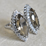 Splendor Smoky Quartz 925 Silver Sterling Ring - Baga Ethnik Living Default Title Rings
