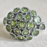 The Delight Peridot Silver Ring - Baga Ethnik Living Default Title Rings