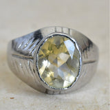 Unique Handcrafted Citrine Sterling Silver 925 Ring - Baga Ethnik Living Default Title Rings