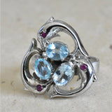 Sparkle and Shine with Our Blue Topaz Rings - A Timeless Treasure - Baga Ethnik Living Default Title Rings