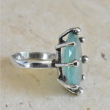 Natural Chrysoprase 925 Silver Sterling Ring - Baga Ethnik Living Default Title Rings