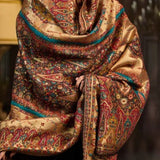 Moonlight Reversible Zari Kani Shawl – Traditional Heritage Design
