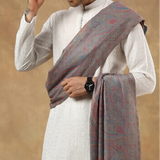 Royal Jamawar Mens Shawl – Grey