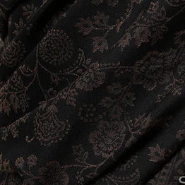 Kashida Vintage Kani Weaved Palla Shawl – Warm, Soft, and Timeless in Black