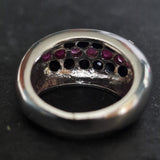 Natural Ruby and Sapphire Men Silver 925 Sterling Silver Ring - Baga Ethnik Living