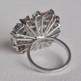 Tree of Life Multi Gemstone 925 Sterling Silver Ring - Baga Ethnik Living