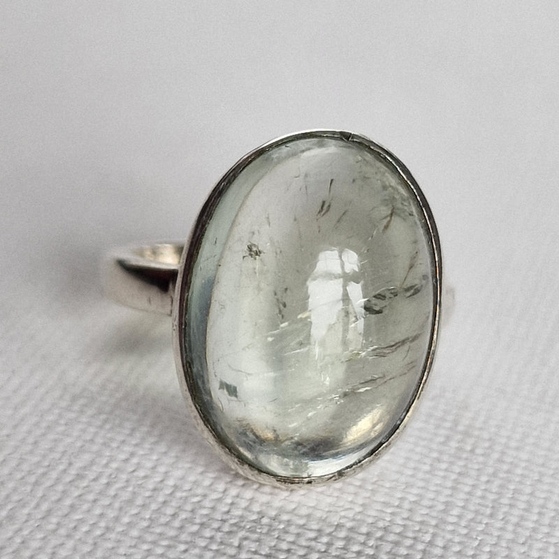 Beautiful Clear Quartz Silver Ring - Baga Ethnik Living Default Title Rings