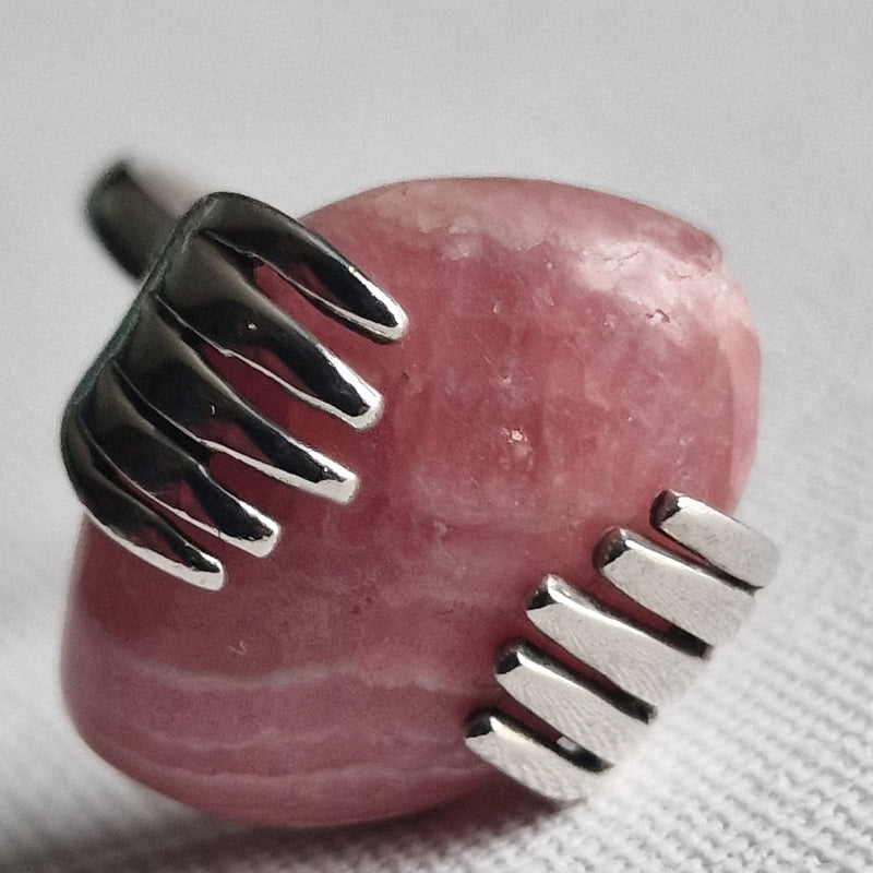 Extraordinary Boho Rhodochrosite Silver Sterling 925 Ring - Baga Ethnik Living