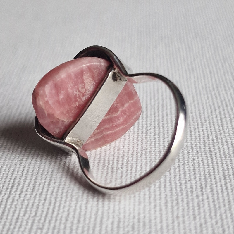 Extraordinary Boho Rhodochrosite Silver Sterling 925 Ring - Baga Ethnik Living