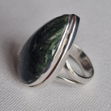 Genuine Seraphinite Silver 925 Sterling Silver Rings - Baga Ethnik Living