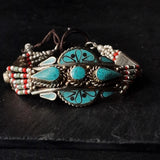 Mantra Tibetan Turquoise Bracelet