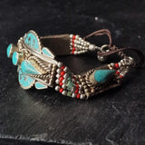 Mantra Tibetan Turquoise Bracelet