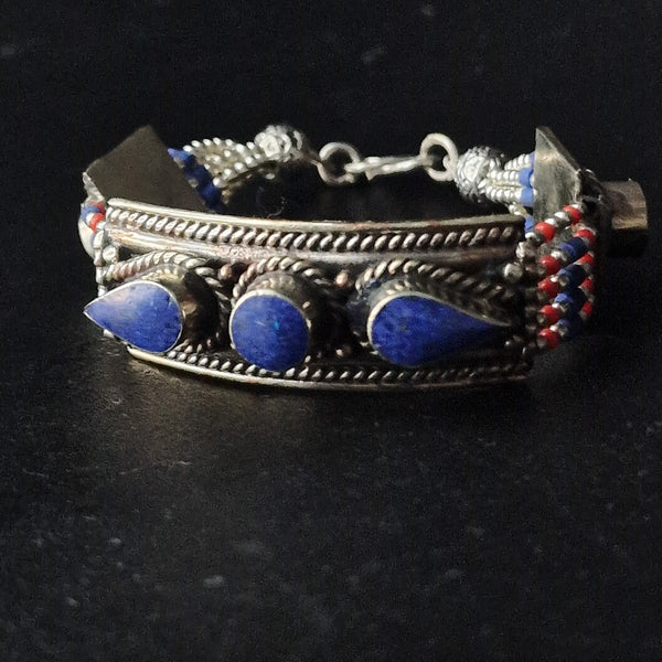 Mantra Tibetan Lapis Bracelet