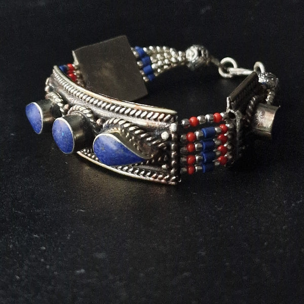 Mantra Tibetan Lapis Bracelet