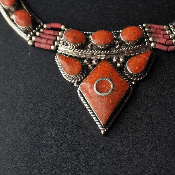 Tibetan Coral Handmade Necklace