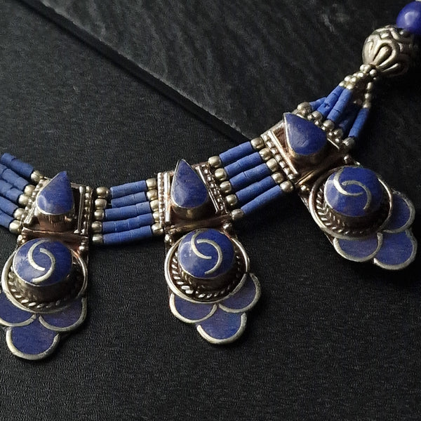 Tibetan Lapis Lazuli Handmade Necklace Gift for Her