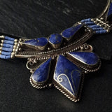 Gorgeous Lapis Lazuli Gemstone Necklace Tibetan Jewelry - Baga Ethnik Living Default Title Necklaces