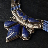 Gorgeous Lapis Lazuli Gemstone Necklace Tibetan Jewelry - Baga Ethnik Living Default Title Necklaces