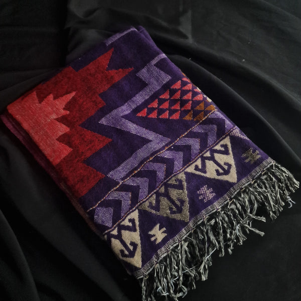 Himalayan Yoga Winter Meditation Shawl/Bed throw - Baga Ethnik Living