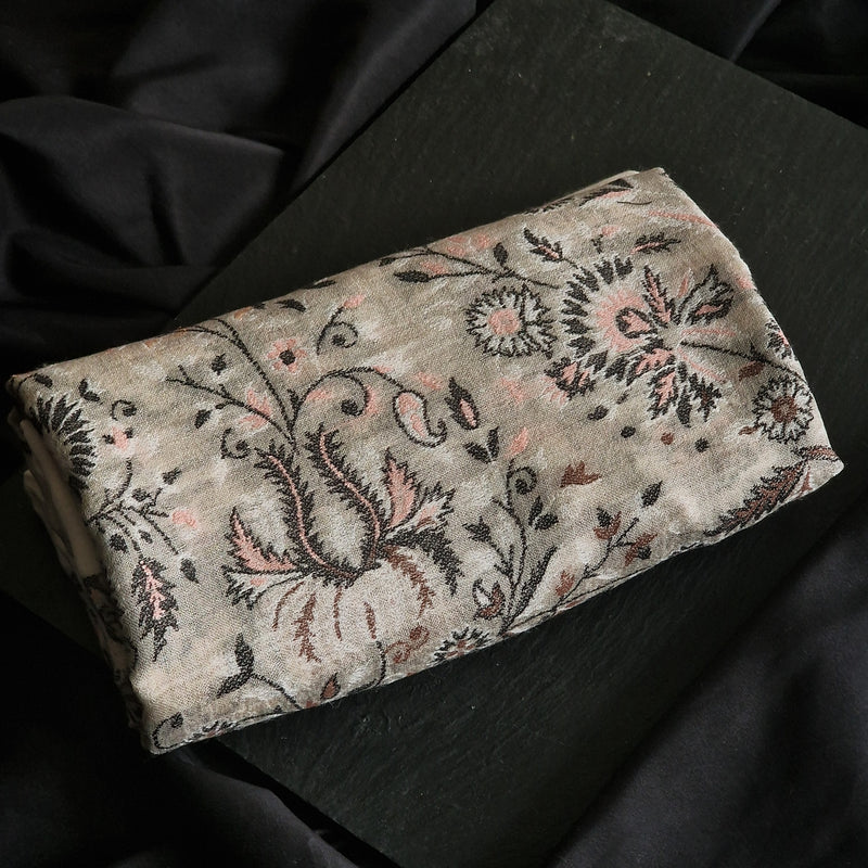 Quality Pashmina Cashmere Soft Kashmir Kani Stole - Petunia - Baga Ethnik Living