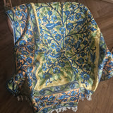 Kashmir Chain-Stitch Handmade Tree Of Life Silk Tapestry - Baga Ethnik Living