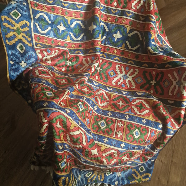 Kashmir Chain-Stitch Handmade Tapestry - Baga Ethnik Living