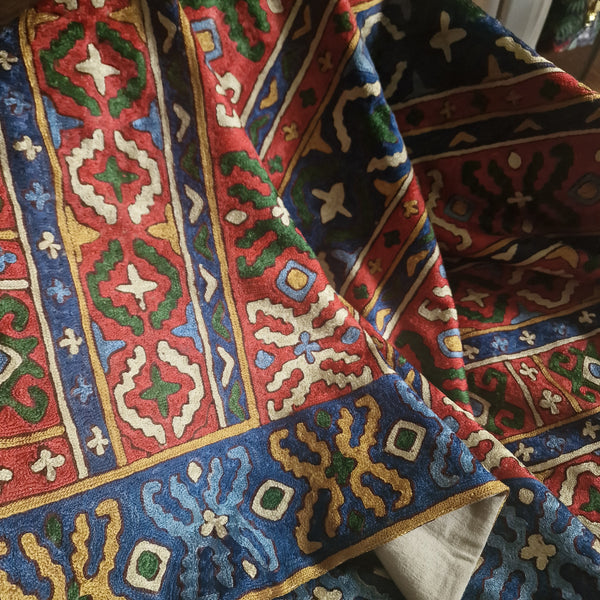 Kashmir Chain-Stitch Handmade Tapestry - Baga Ethnik Living