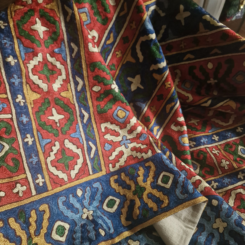 Kashmir Chain-Stitch Handmade Tapestry - Baga Ethnik Living