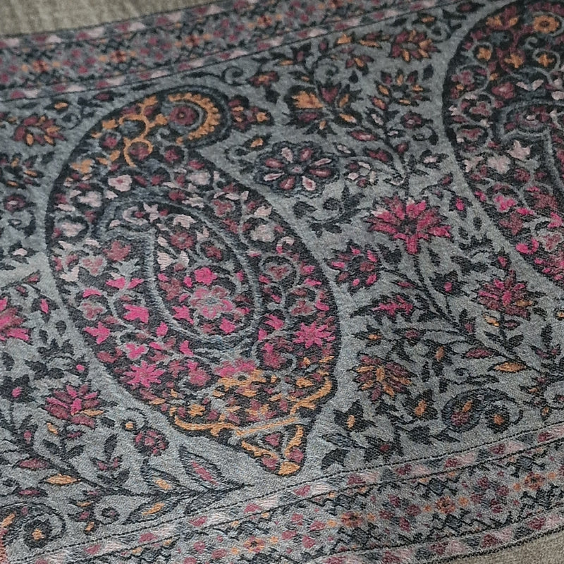 New Arrival - Hand Harvested Hand Spun Jamawar Weave Natural Cashmere