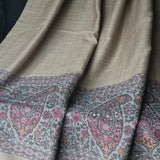 New Arrival - Hand Harvested Hand Spun Jamawar Weave Natural Cashmere