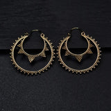 Tribal Boho Handmade Double Hoop Earrings