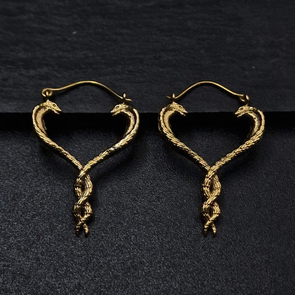 Tangled Snake Hoop Earring
