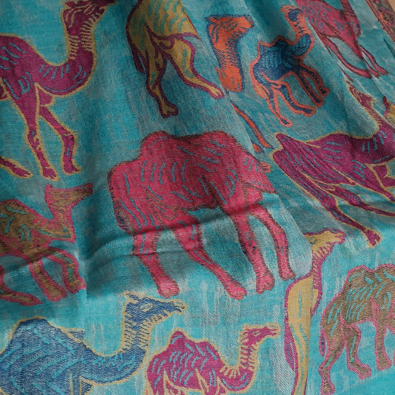 Kashmir Traditional Pashmina Winter Special Animal weave