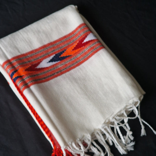 100% Authentic Himalayan Yak Wool Pure White Stole