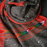 Pure 100% Himalayan Yak Wool Brown Diamond Weave Stole