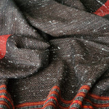 Pure 100% Himalayan Yak Wool Brown Diamond Weave Stole