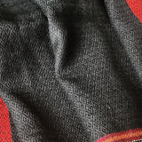 Himalayan Pure 100% Yak Wool Stole Diamond Weave in Black