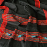 Himalayan Pure 100% Yak Wool Stole Diamond Weave in Black