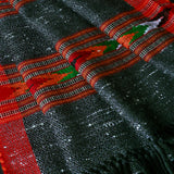 100% Pure Authentic Himalayan Yak Wool Grey Diamond Weave Stole