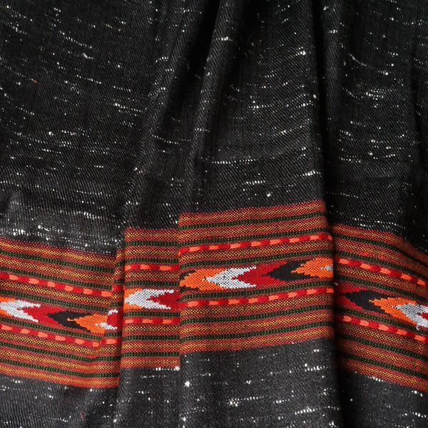 Tibetan 100% Yak Wool Black Shawl – Handwoven by Skilled Artisans