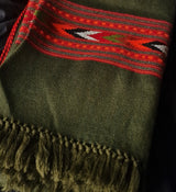 Authentic 100% Himalayan Green Yak Wool Shawl