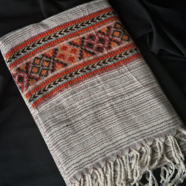 Tibet Shawl Himalayan Blanket Scarf - Aurora