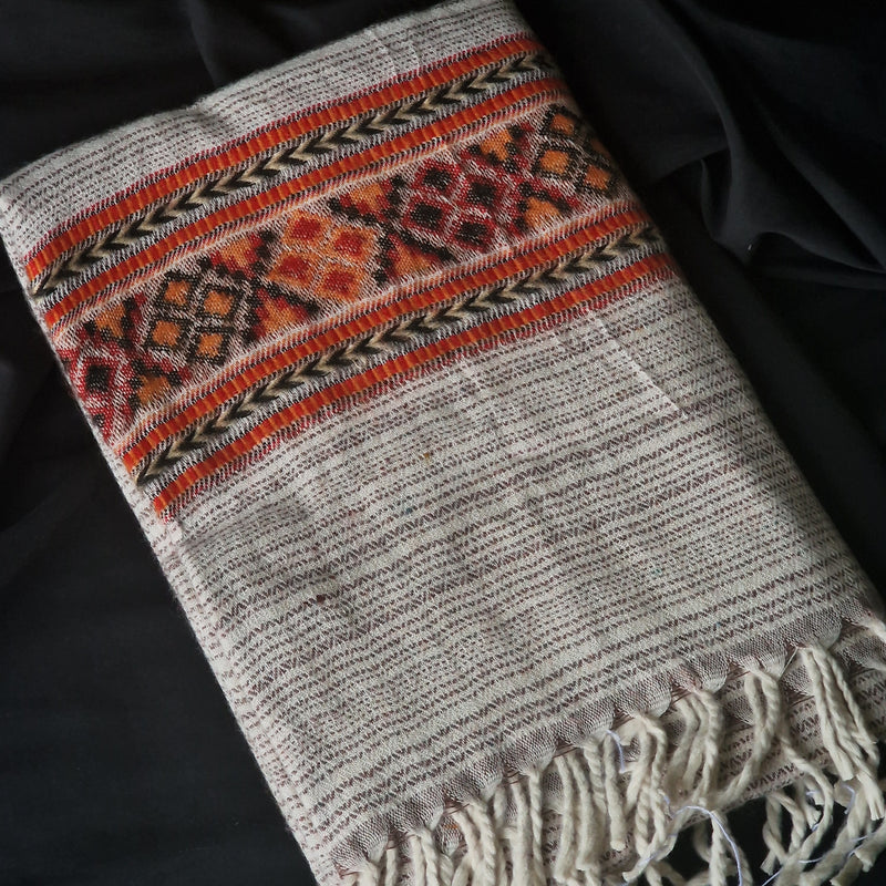 Tibet Shawl Himalayan Blanket Scarf - Aurora