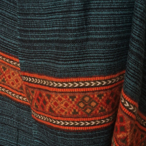 Yak Wool Blanket Throw – Handloomed Oversized Shawl for Meditation & Warmth