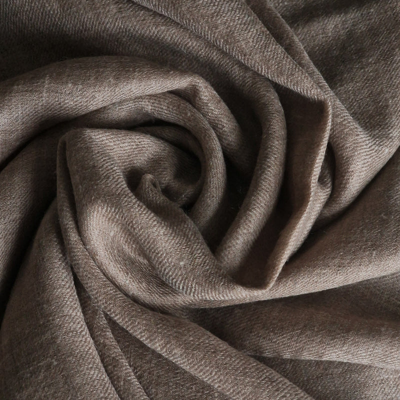 Authentic Luxury Soft Kashmir Pashminas Cashmere Stole - 100% Cashmere Grey