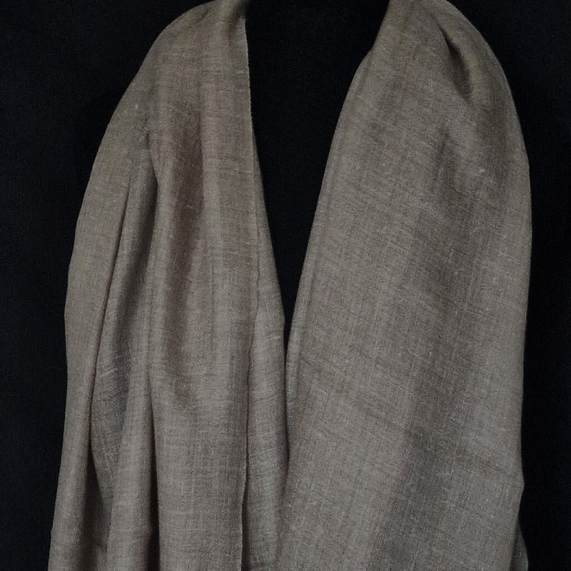Authentic Luxury Soft Kashmir Pashminas Cashmere Stole - 100% Cashmere Grey