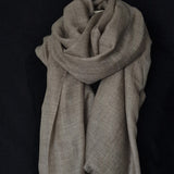 Authentic Luxury Soft Kashmir Pashminas Cashmere Stole - 100% Cashmere Grey